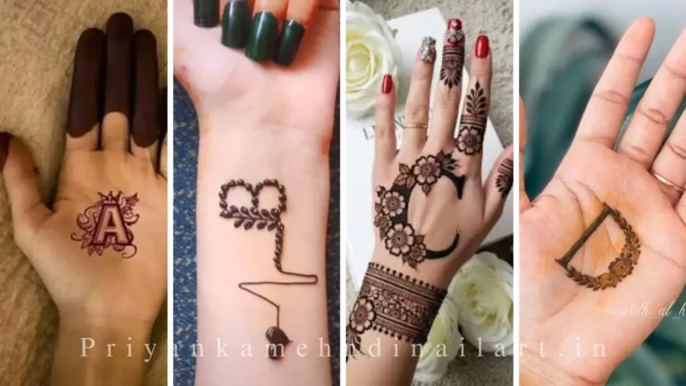 Stunning 14 Alphabet Mehndi Designs to Make Your Hands Speak