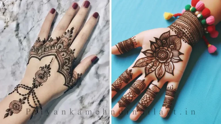 Charming Front Hand Mehndi Ideas for Kids (Young Girls)